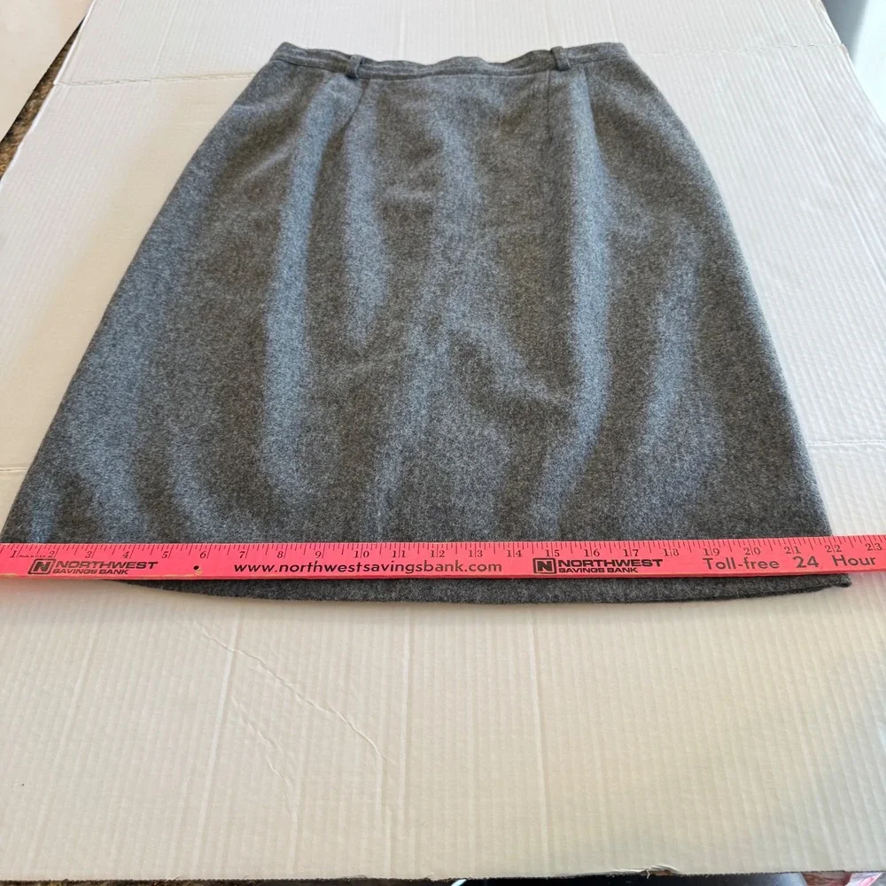 Y2k Vtg NYCC New York‎ Clothing Co. 100% Wool Skirt Size 16 Vintage A-Line USA